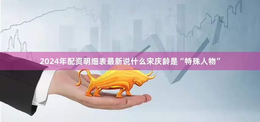2024年配资明细表最新说什么宋庆龄是“特殊人物”